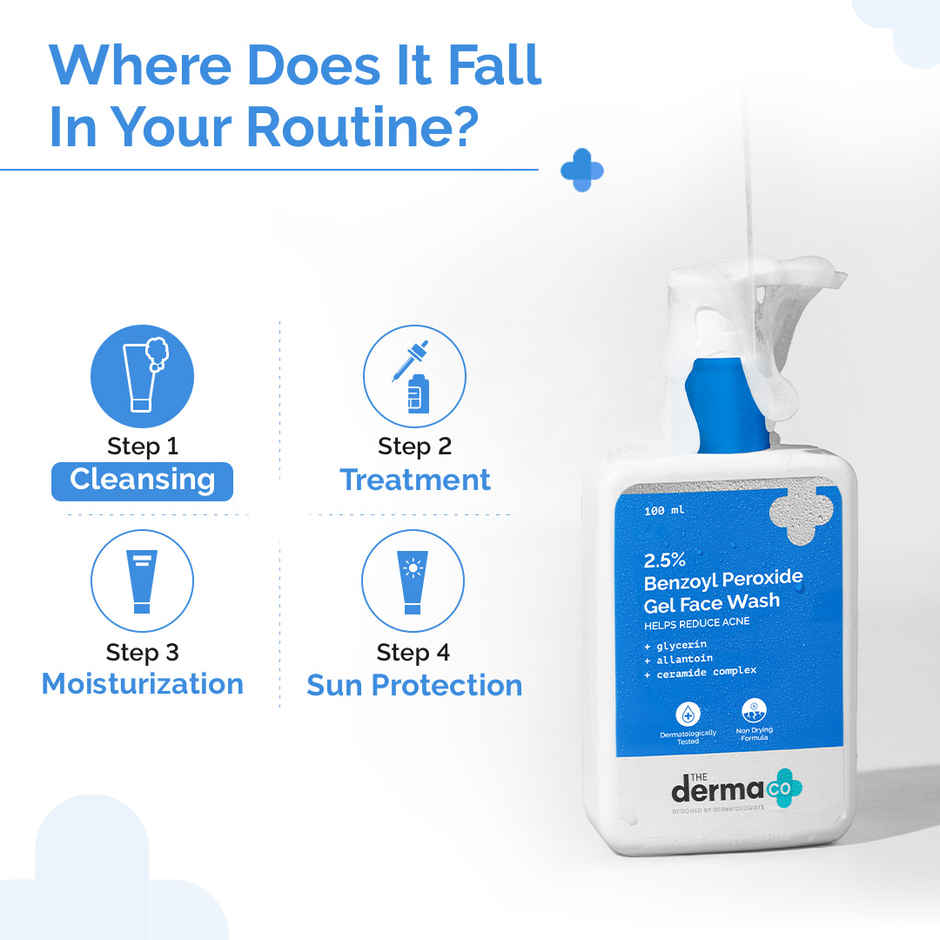 The Derma Co. 2.5% Benzoyl Peroxide Gel Face Wash