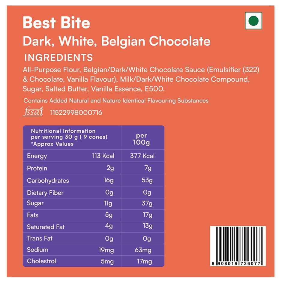 Nova Nova Best Bite | All in one Classic Flavours | Belgian, White and Dark Chocolate