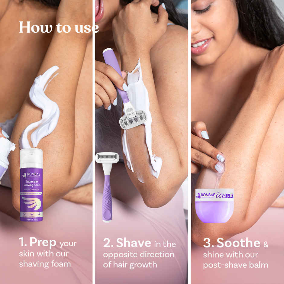 Bombae Lavender Sensitive Shaving Foam For Women