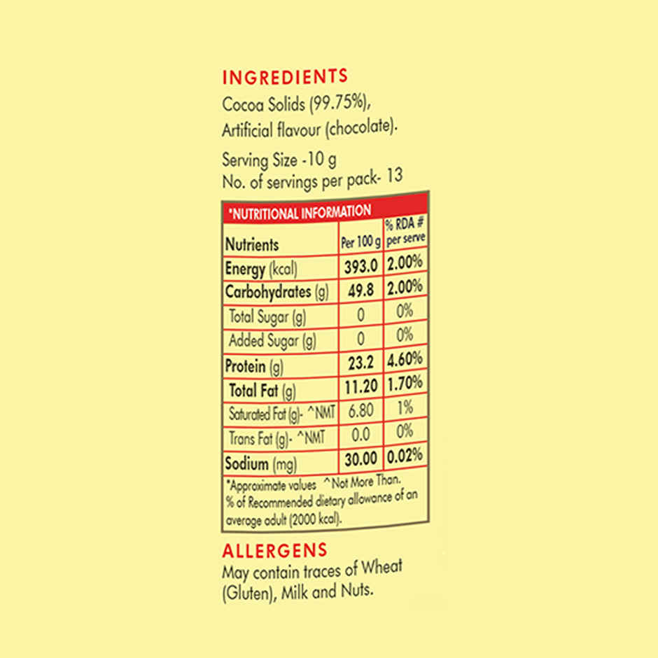 Weikfield Rich and Decadent Pure Cocoa Powder | Smooth & Rich Taste