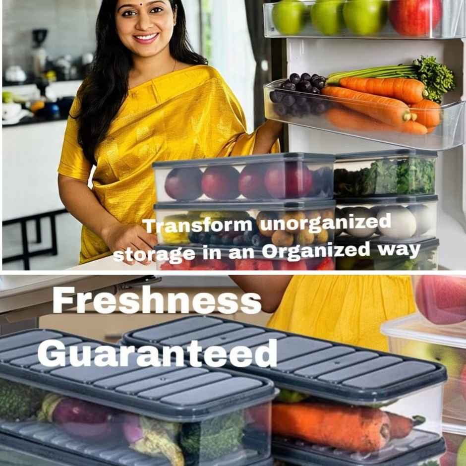 Perpetual Air Tight Plastic Storage Containers Set for Kitchen | Pantry Organizers Kitchen Items