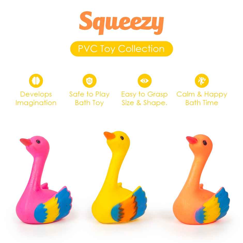 Ratna's Squeezy Swan | 3 Pcs | Assorted
