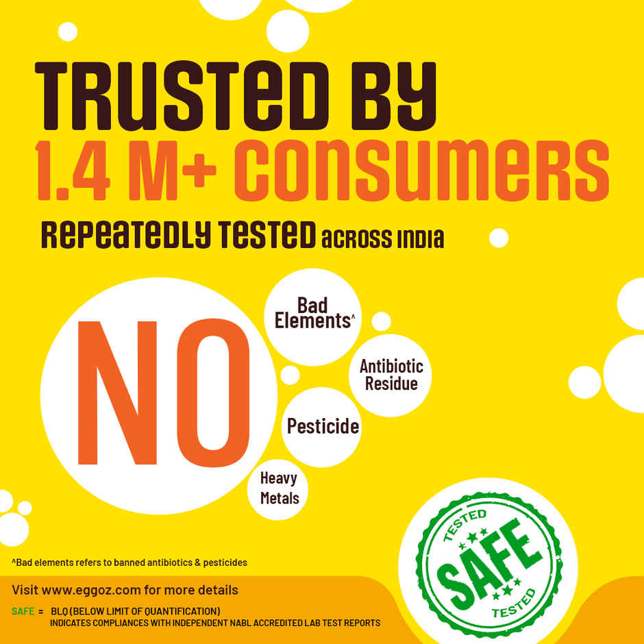 Eggoz Momoz- Bhurji(400gms) & Eggoz Nutrition White Egg 10.0 Pcs(10pc) Combo