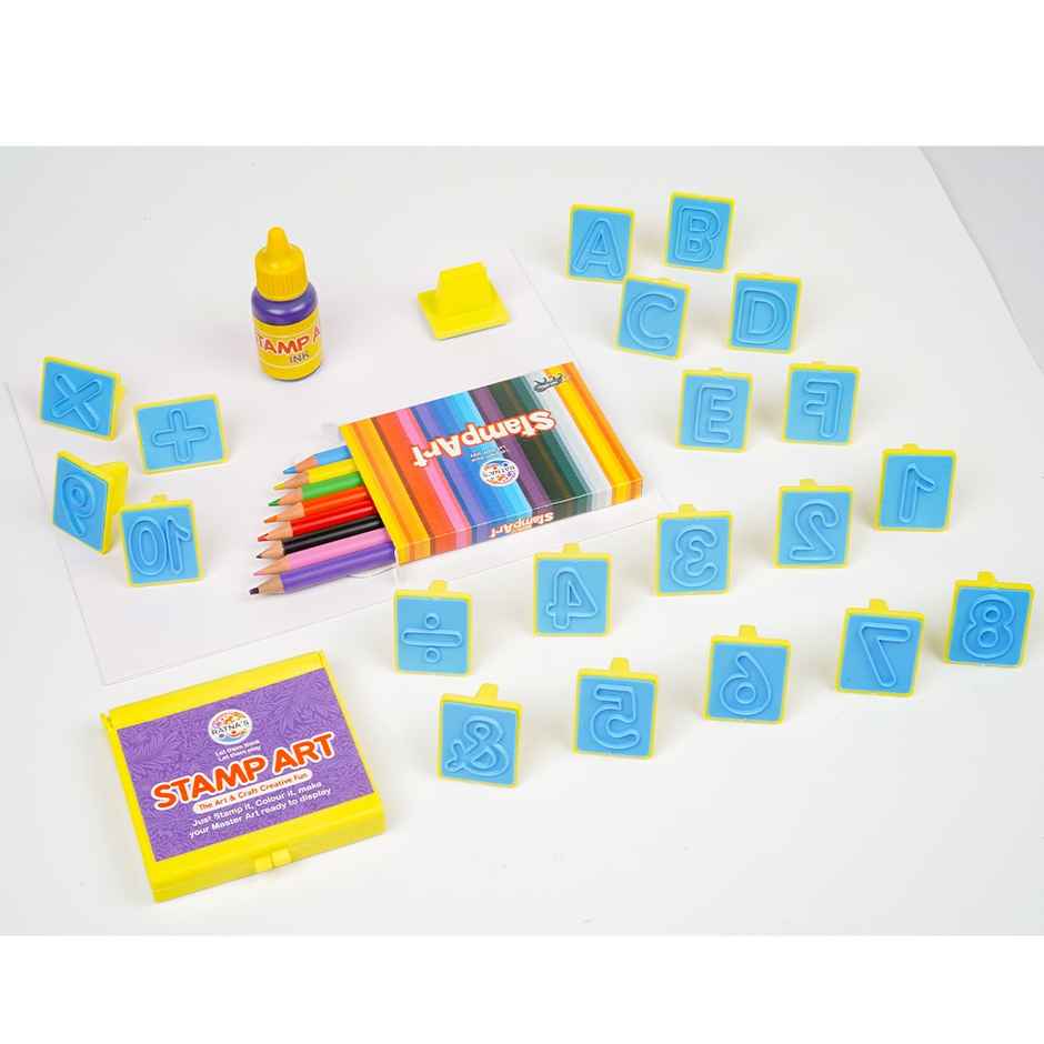 Ratna's Stamp Art Alpha & Numbers | Assorted