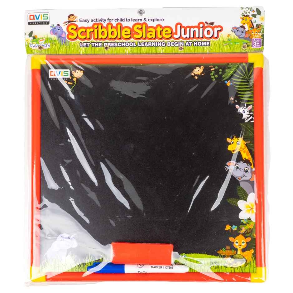 Ratna's Scribble Slate Junior| Slate & Chalk | Assorted