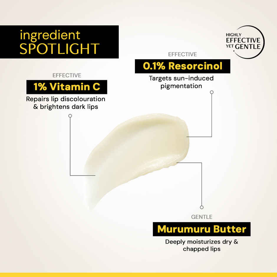 Deconstruct Brightening Lip Balm Spf 50 | Vitamin C & Resorcinol | Moisturizes & Brightens (4g) & Deconstruct Gel Sunscreen Spf 55+ Pa+++ | In Vivo Tested | Matte, Lightweight & Airy, Non-Greasy (50g) Combo