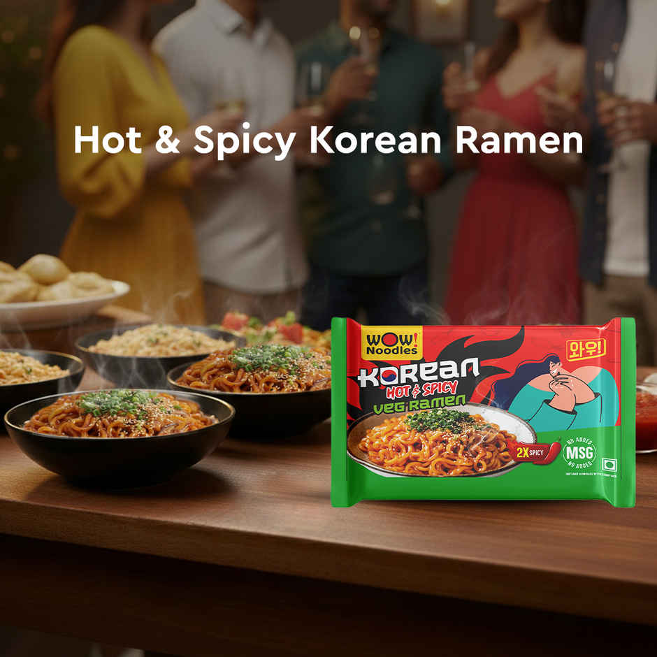 Wow! Noodles Korean Hot & Spicy Veg