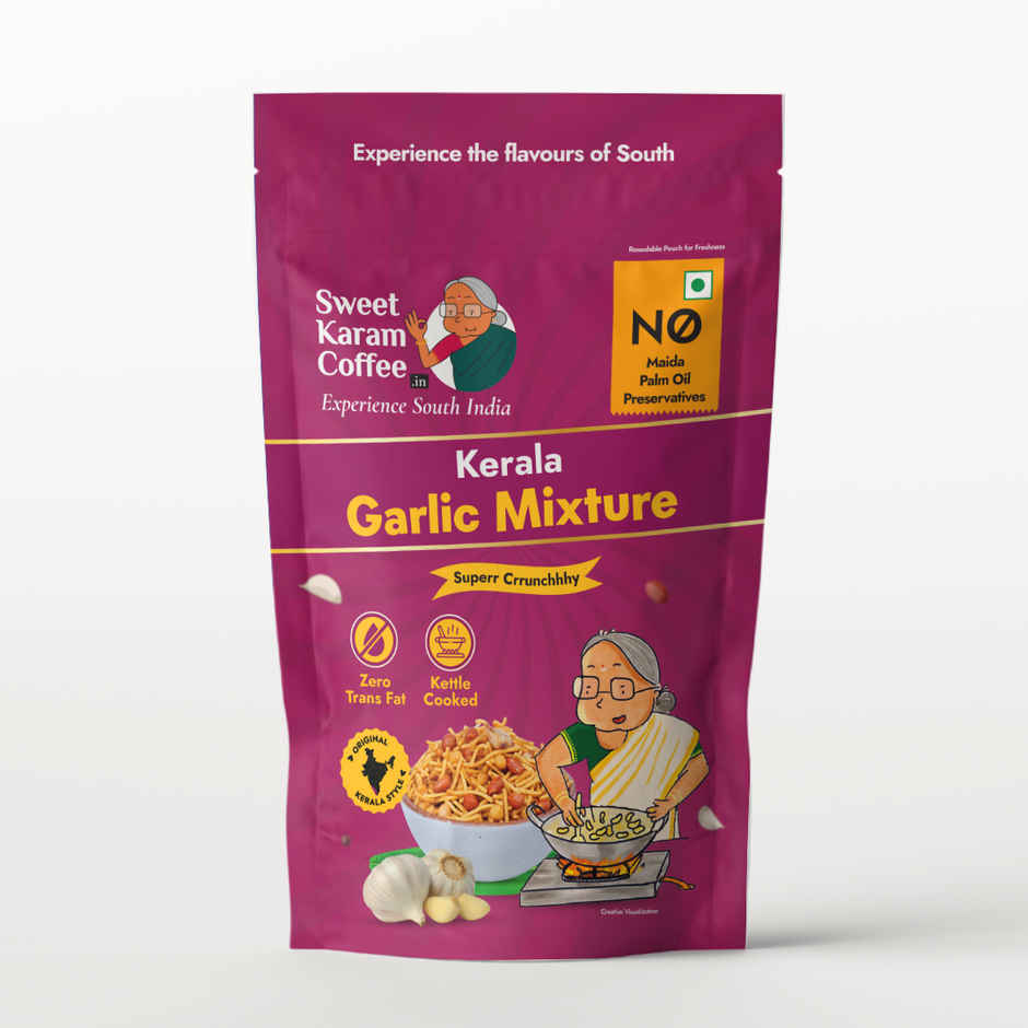 Sweet Karam Coffee Kerala Garlic Mixture - No Palm Oil