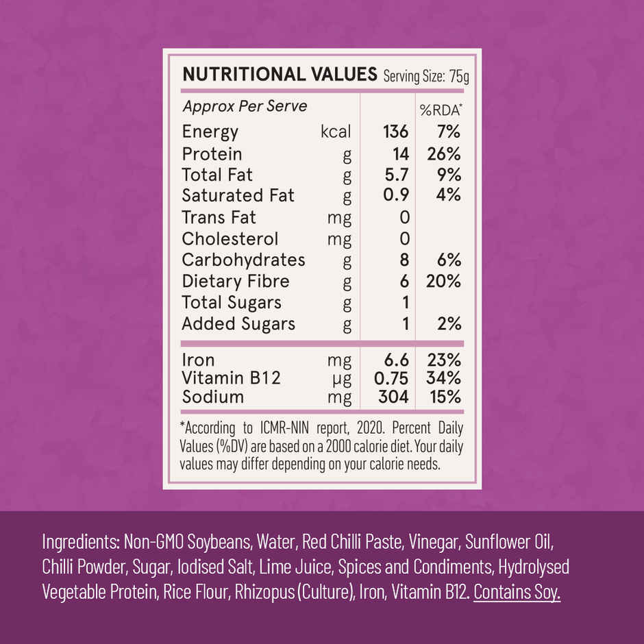 Hello Tempayy 14g Protein Tempeh Crumbles | Peri Peri | Heat & Add | Soy Tempeh