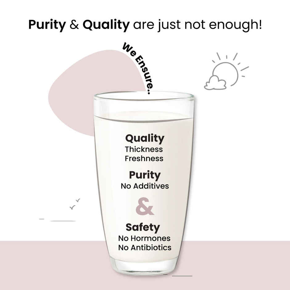 Sid's Farm A2 Buffalo Double Toned Fresh Milk | Pouch