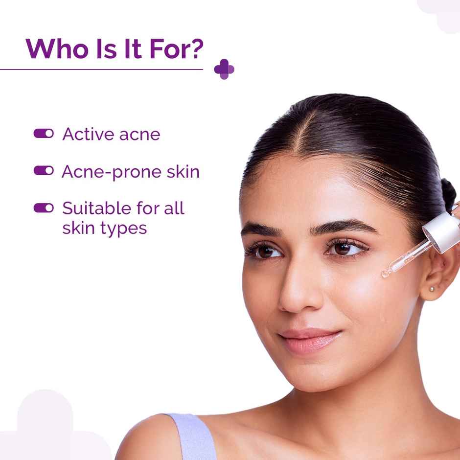 The Derma Co 2% Salicylic Acid Serum With Witch Hazel & Willow Bark For Active Acne Day+Night