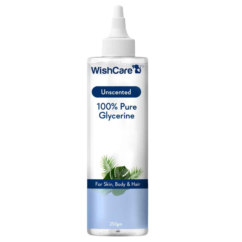 Wishcare Unisex Red Pure  Natural Kannauj Rose Water For Skin, Face  Hair (200ml) & Wishcare Unisex Pure  Unscented Glycerine (250g) Combo