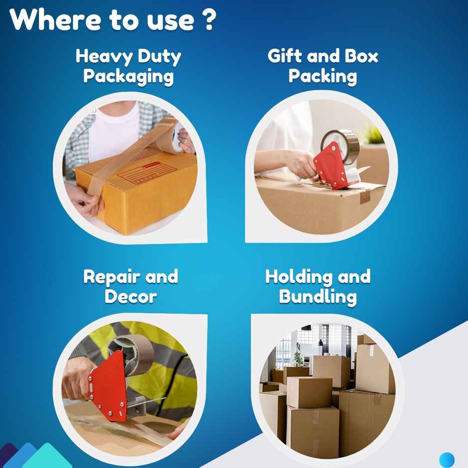 ABK Brown Bopp Packaging Tapes | 72 mm x 50 m x 50 micron | Pack of 1