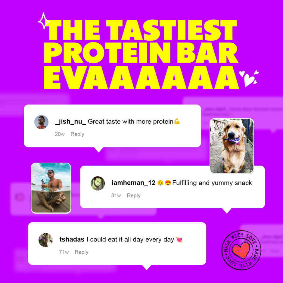 Yogabar 10 grams Protein Bars, Blueberry Blast, Protein Blend & Premium Whey Combo