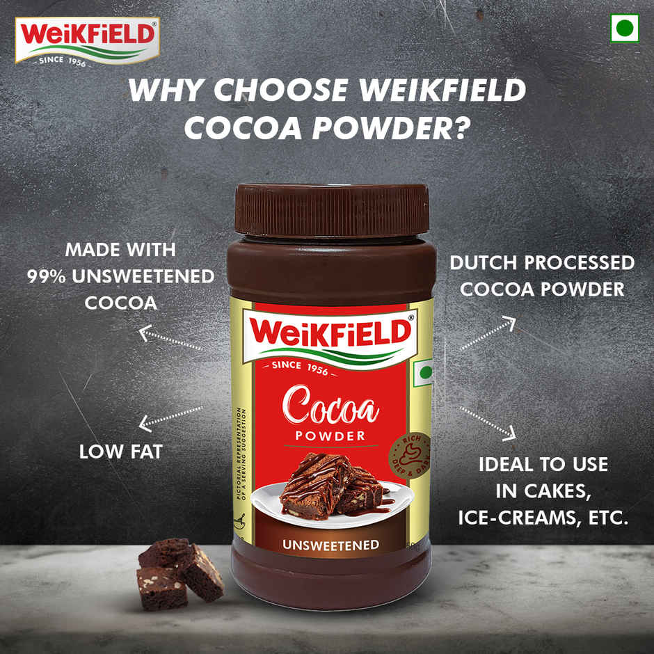 Weikfield Rich and Decadent Pure Cocoa Powder | Smooth & Rich Taste