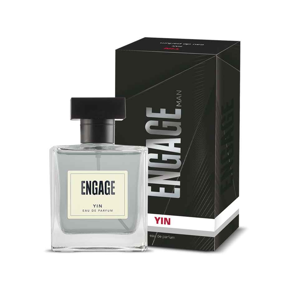 Engage Yin Perfume for Men, Spicy & Woody Fragrance, Free Tester with pack