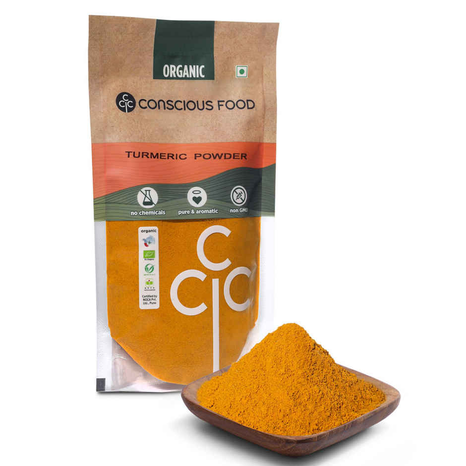 Conscious Food Turmeric Powder Organic & Iron-Pounded