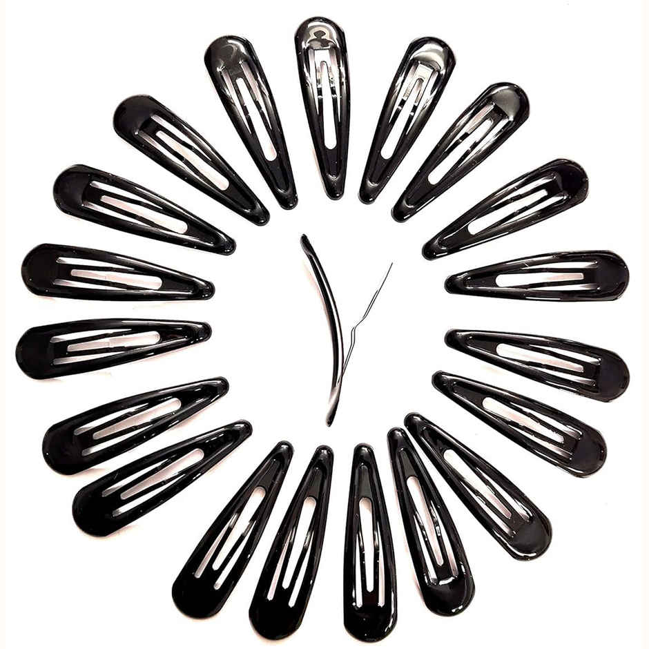 Multibrite Tic Tac Hair Clips Combo | Black