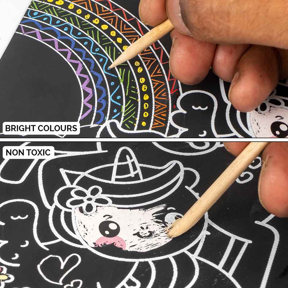 Ratna's Unicorn Scratch Art | Assorted