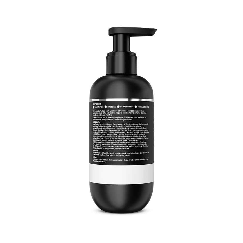 The Derma Co Peptide- Stem Cell Hair Fall Control Shampoo Reduces Hair Fall & Improves Scalp Health