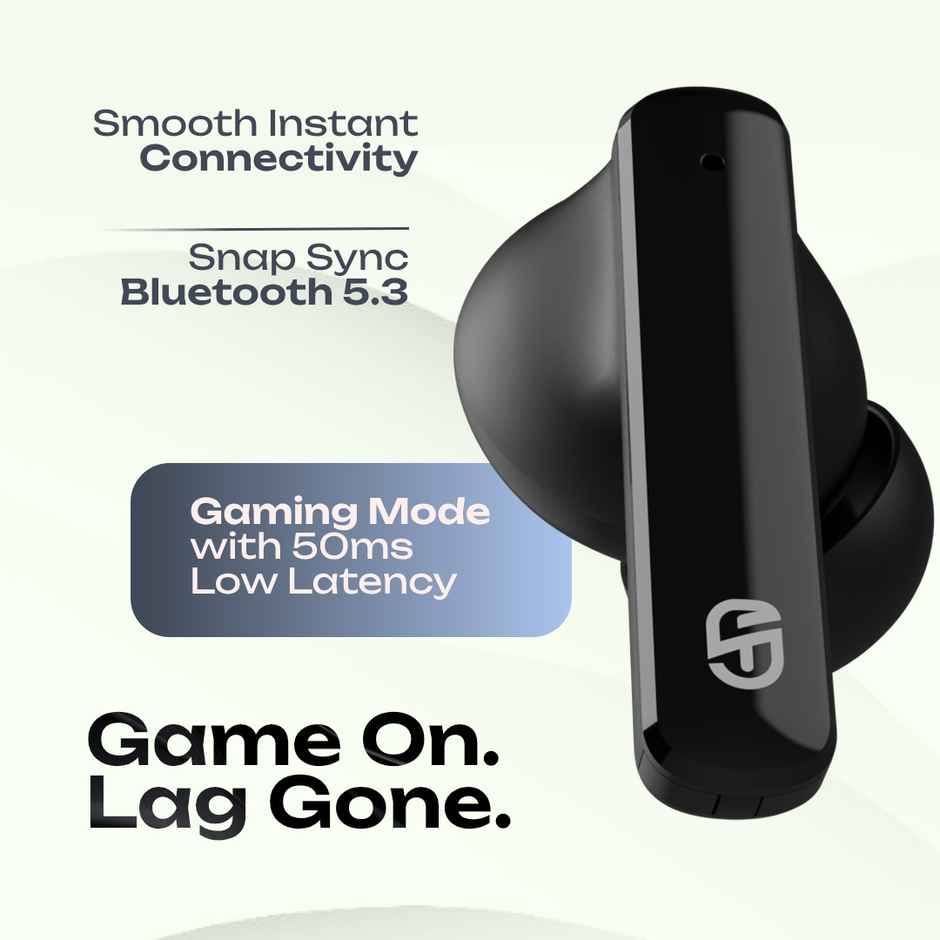 SnapUp Snapods S511 Ion True Wireless in-ear Earbuds - Deep Black