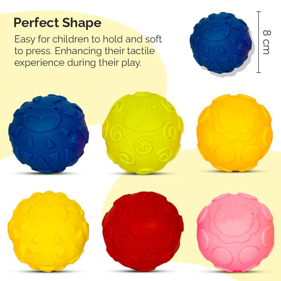 Ratna's Squeezy Jazzy Balls 6Pcs | Assorted