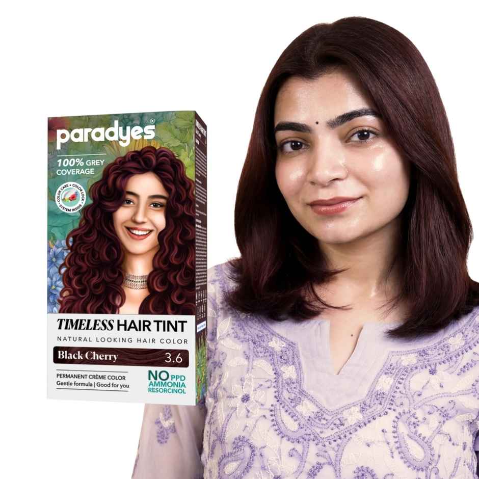 Paradyes Mini Black Cherry Timeless Hair Tint for complete grey Coverage