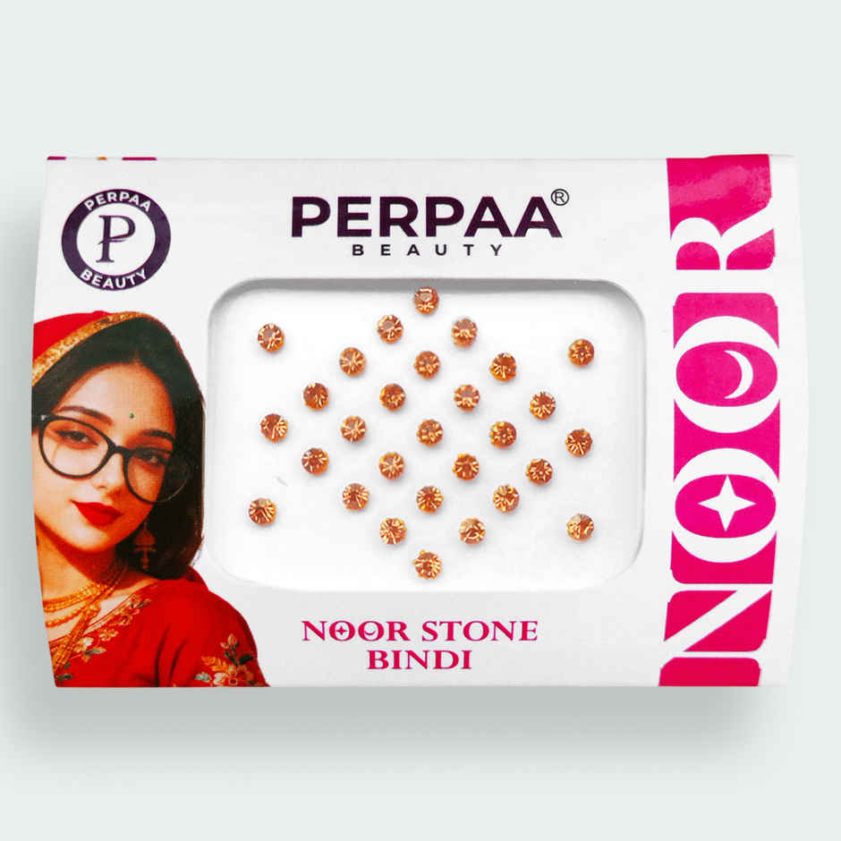 PERPAA Stone Bindi For Women | Golden | 1 Flap