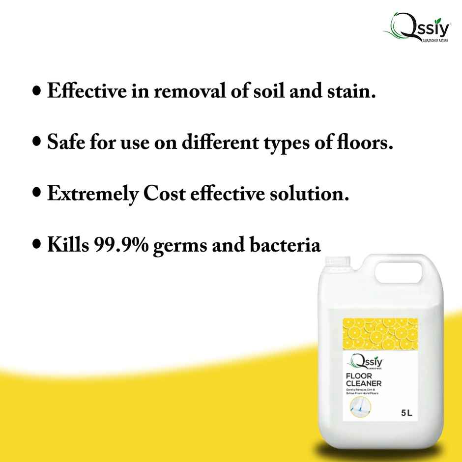 Qssiy Lemon Floor Cleaner Liquids | Bathroom Surface Cleaning Liquid