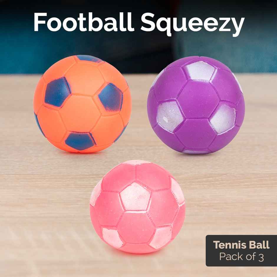 Ratna's Squeezy Football 3 Pcs | Assorted