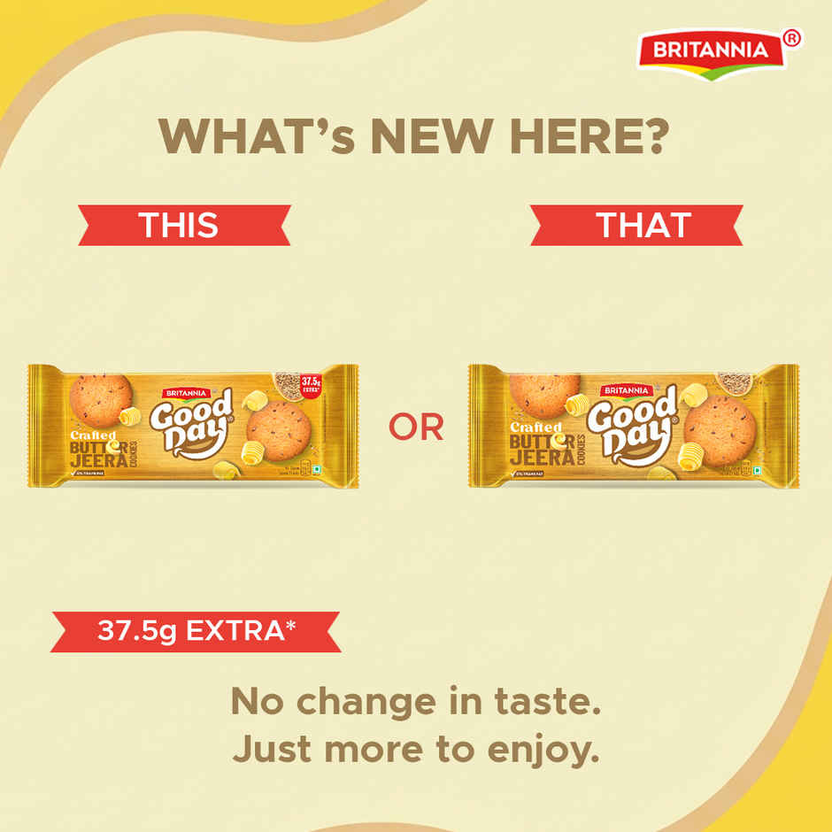 Britannia Good Day Butter Jeera Cookies | Trans Fat-free