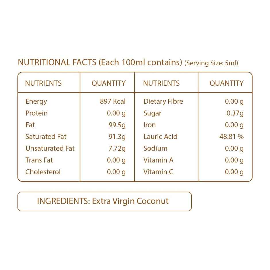 Pure Nutrition Virgin Coconut Cold Pressed Oil | Totally Pure And Unrefined