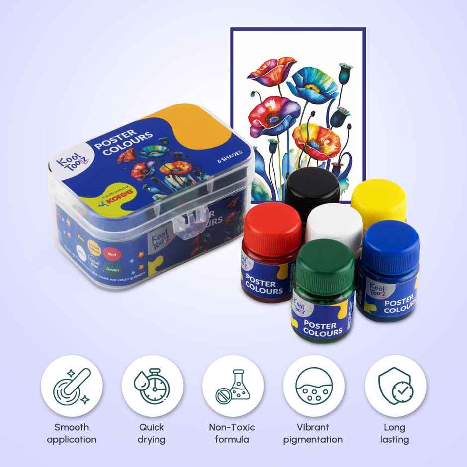 Kores Poster Colours | 6 Shades