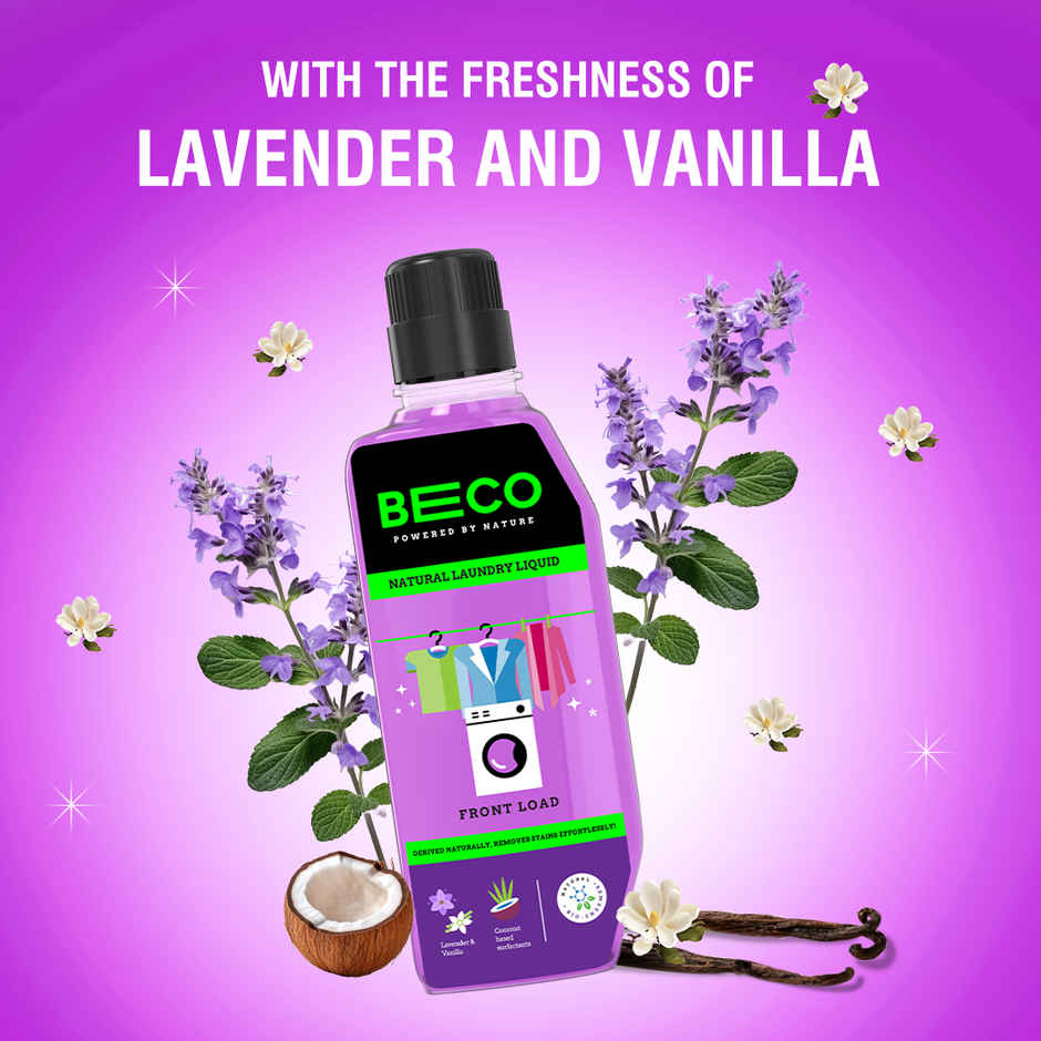 Beco Front Load Laundry Detergent Liquid (960ml) & Beco Natural Floor Cleaner Liquid (1L) Combo