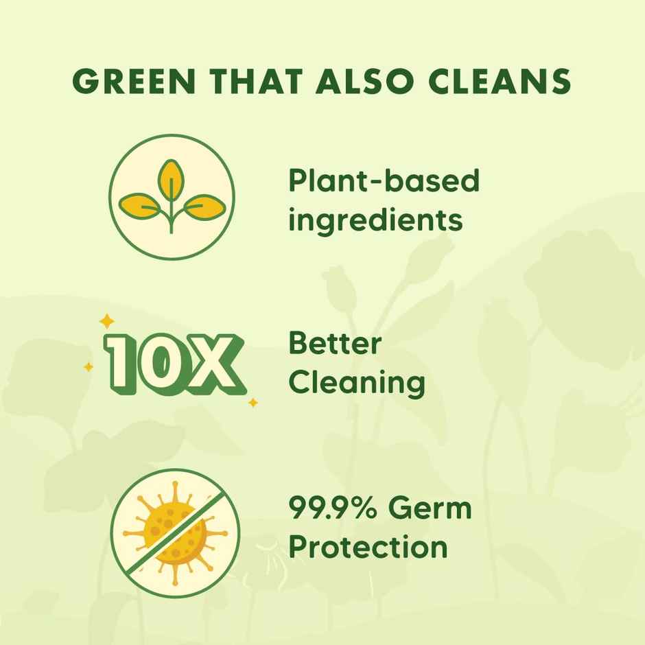 Kleenest Natural Floor Cleaner Tropical Breeze, Plant Based Kids & Pet Friendly (1.5l) & Adeha Air Freshener Waves Of Serenity Pouch (20g) Combo