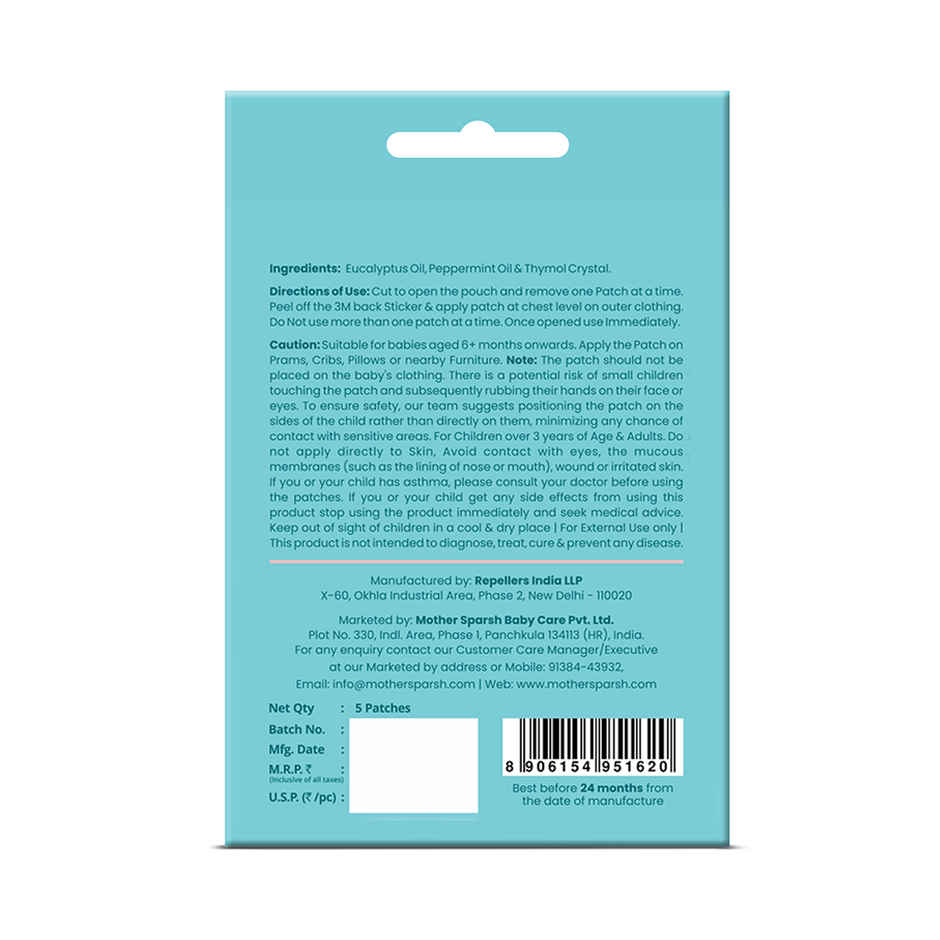 Mother Sparsh Natural Vapour Patches (Pack of 5)