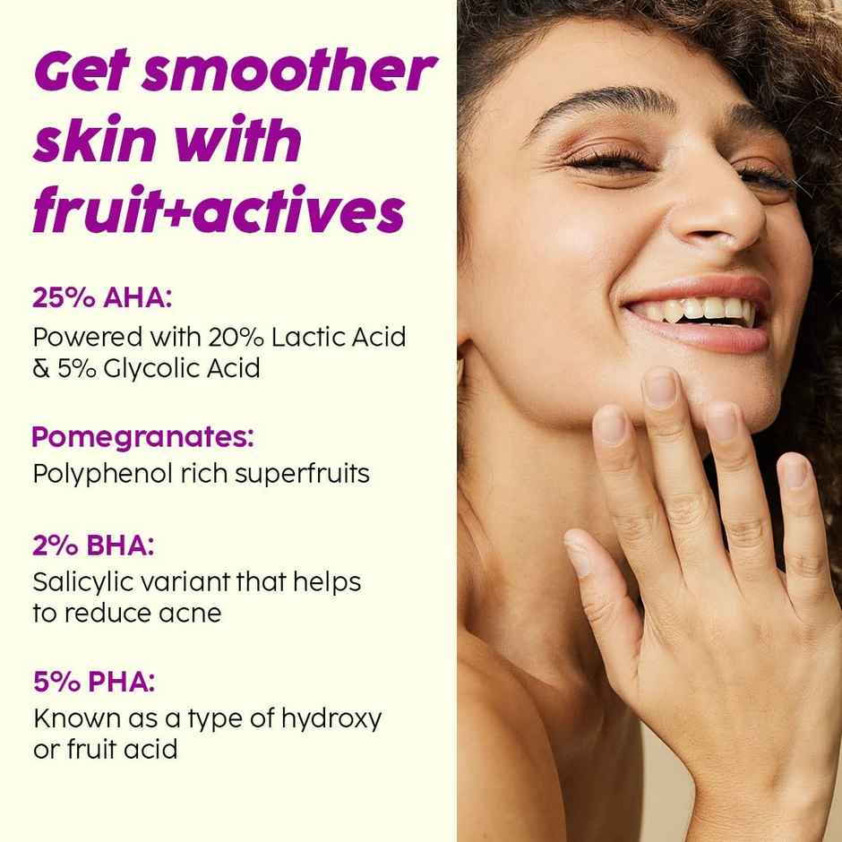 Plix The Plant Fix Pomegranate Peeling Potion With 25% AHA+ 2% BHA + 5% PHA