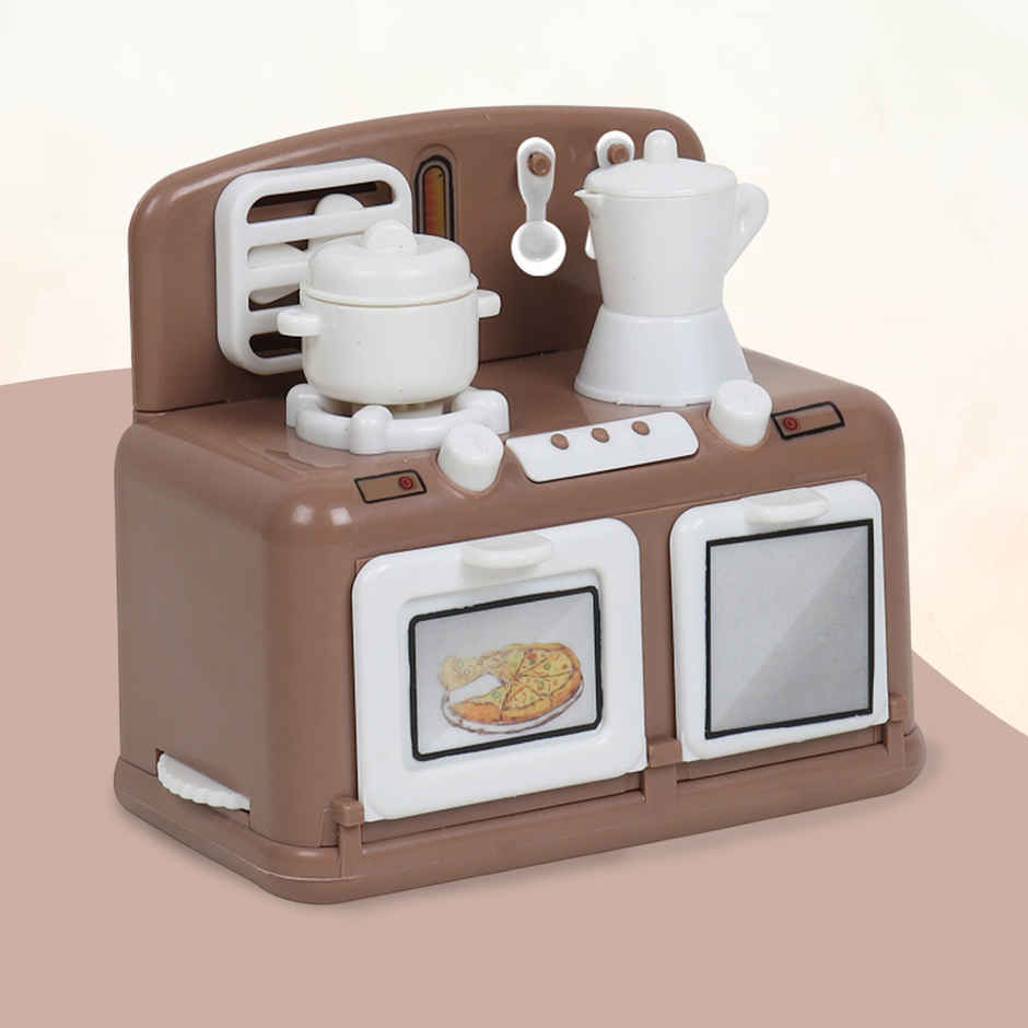 Anz Toy Brown Kitchen Mini Oven Ph 9412