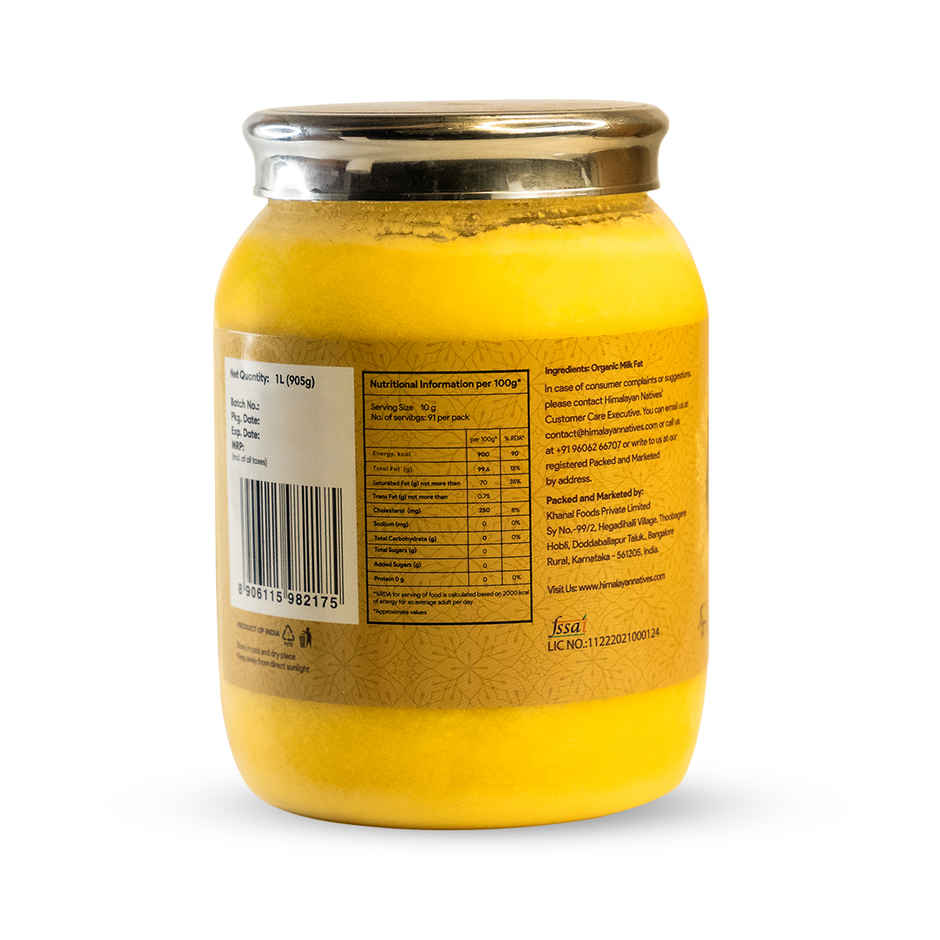 Himalayan Natives Organic Bilona Cow Ghee | Jar