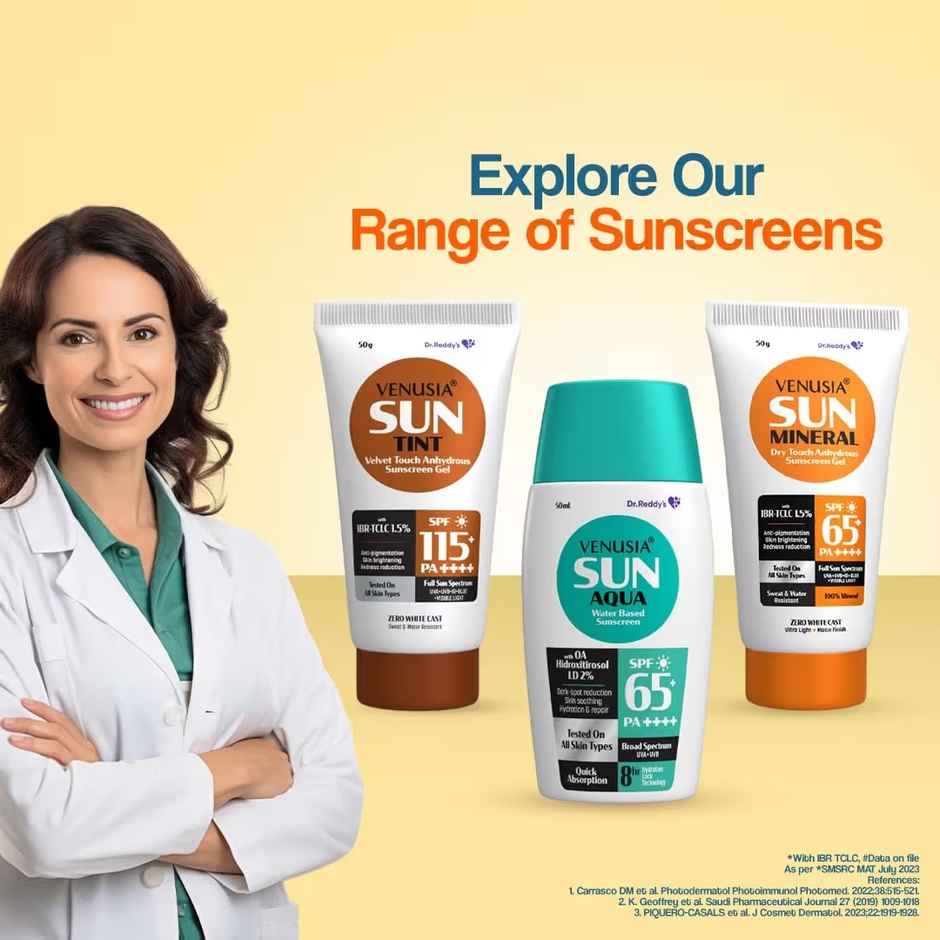 Venusia Tinted Sunscreen |Full Spectrum Protection | UVA-B | Blue Light Protect | Anti-Oxidant