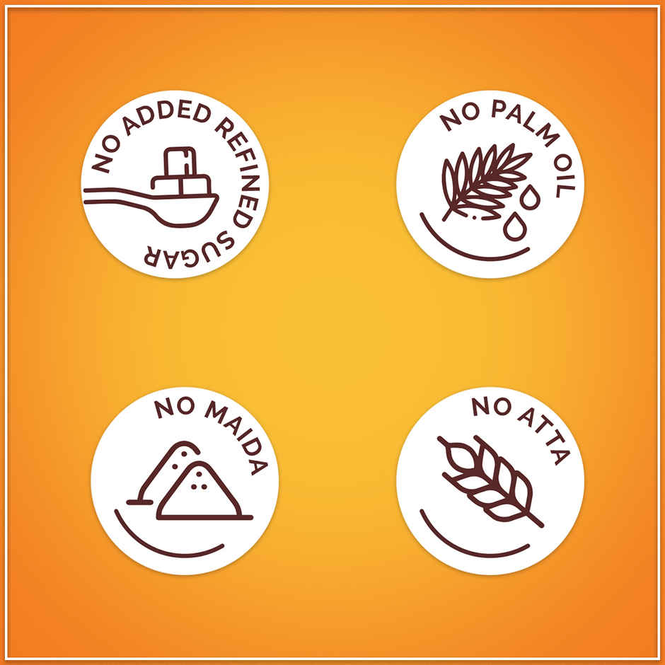 Kikibix Sattu Almond Healthy Cookies, with Chana & Almonds, No Refined Sugar, No Palm Oil