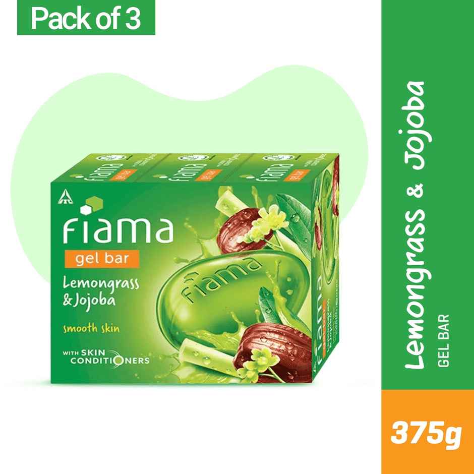 Fiama Gel Bar Lemongrass And Jojoba, with Skin Conditioners for Smooth Skin