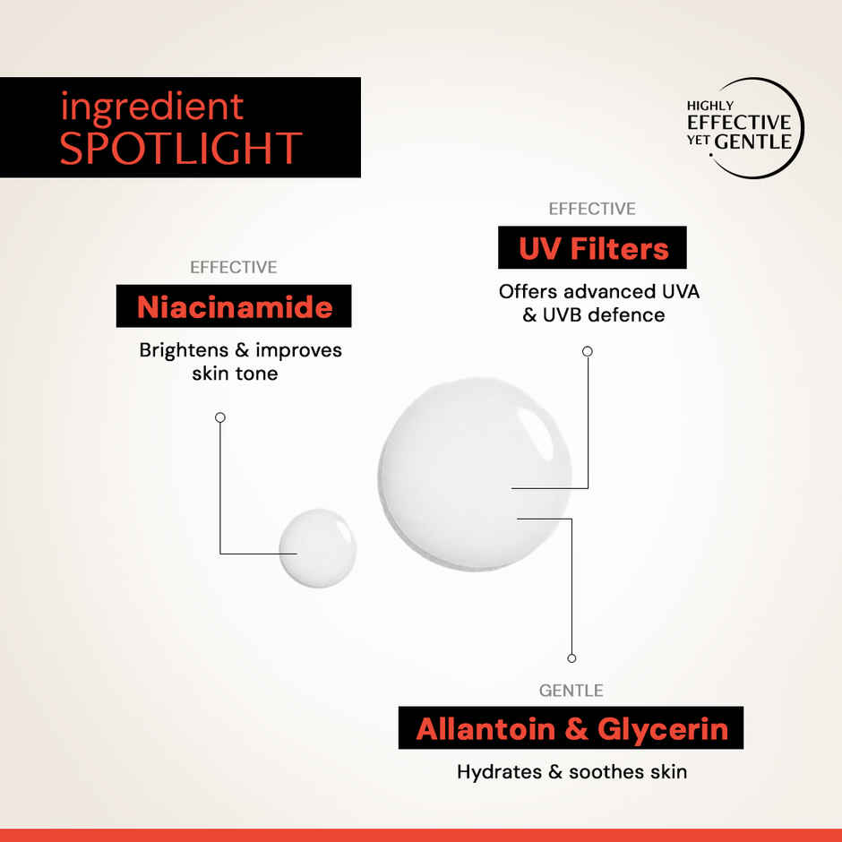 Deconstruct Brightening Fluid Sunscreen SPF 50+ PA++++ with Niacinamide | Lightweight & Hydrating