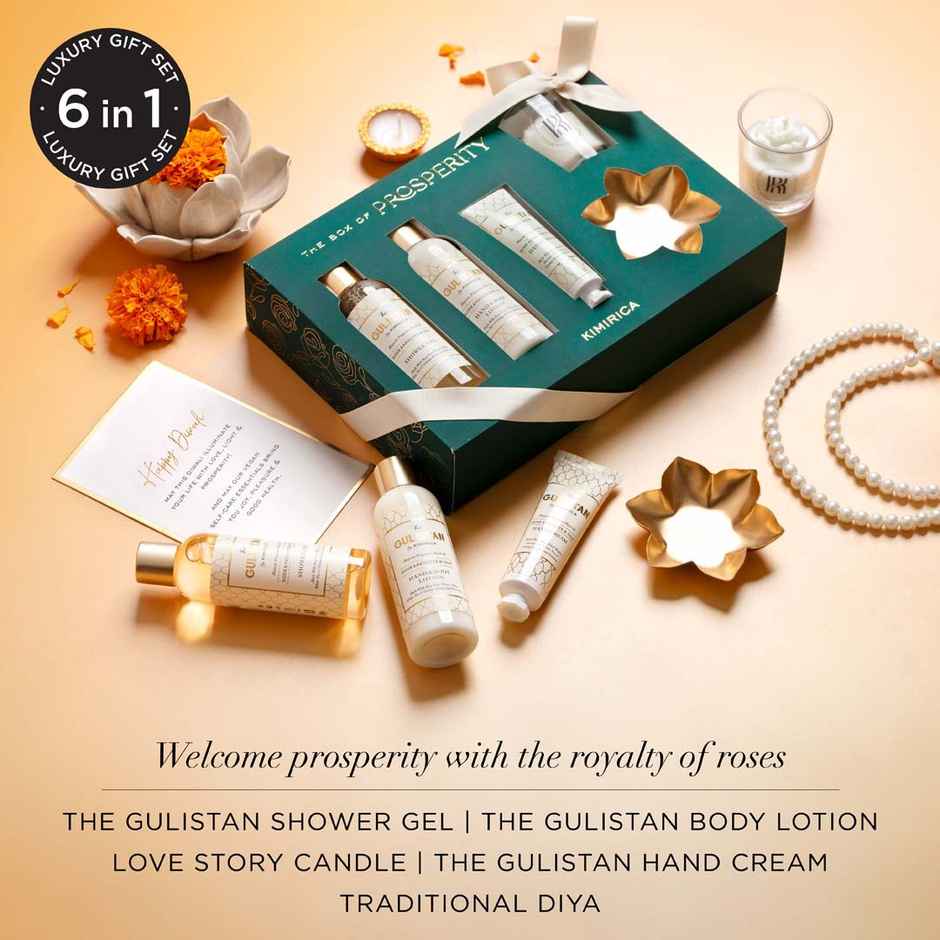 Kimirica Box of Prosperity | Luxury Self-Care Gift Set with Bath & Body Essentials | Premium Gifting