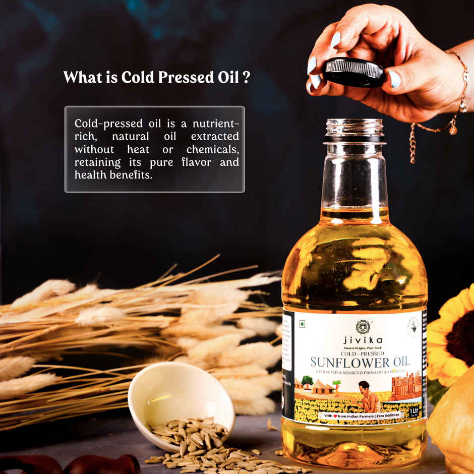 Jivika Sunflower Cold Pressed Oil | Healthy Cooking Oil