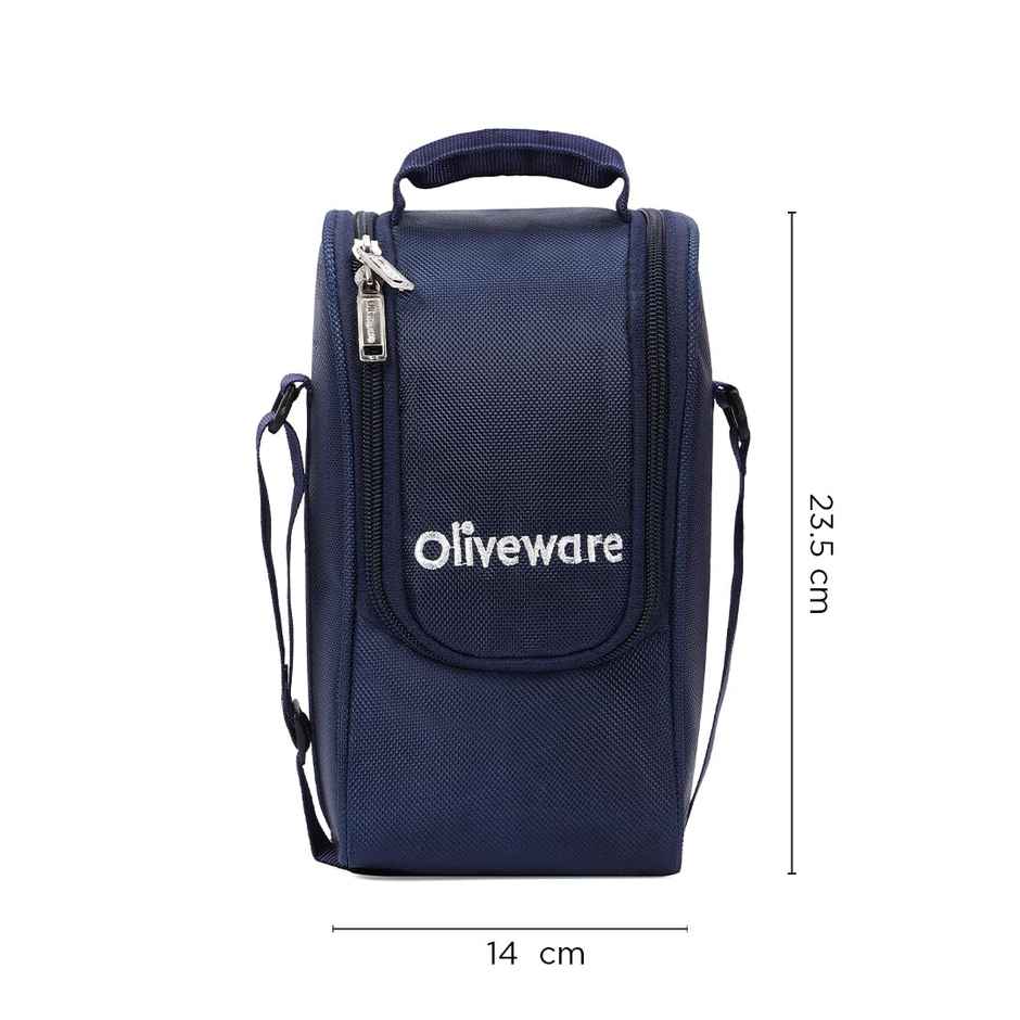 Oliveware Executive Glassware Lunchbox - Blue