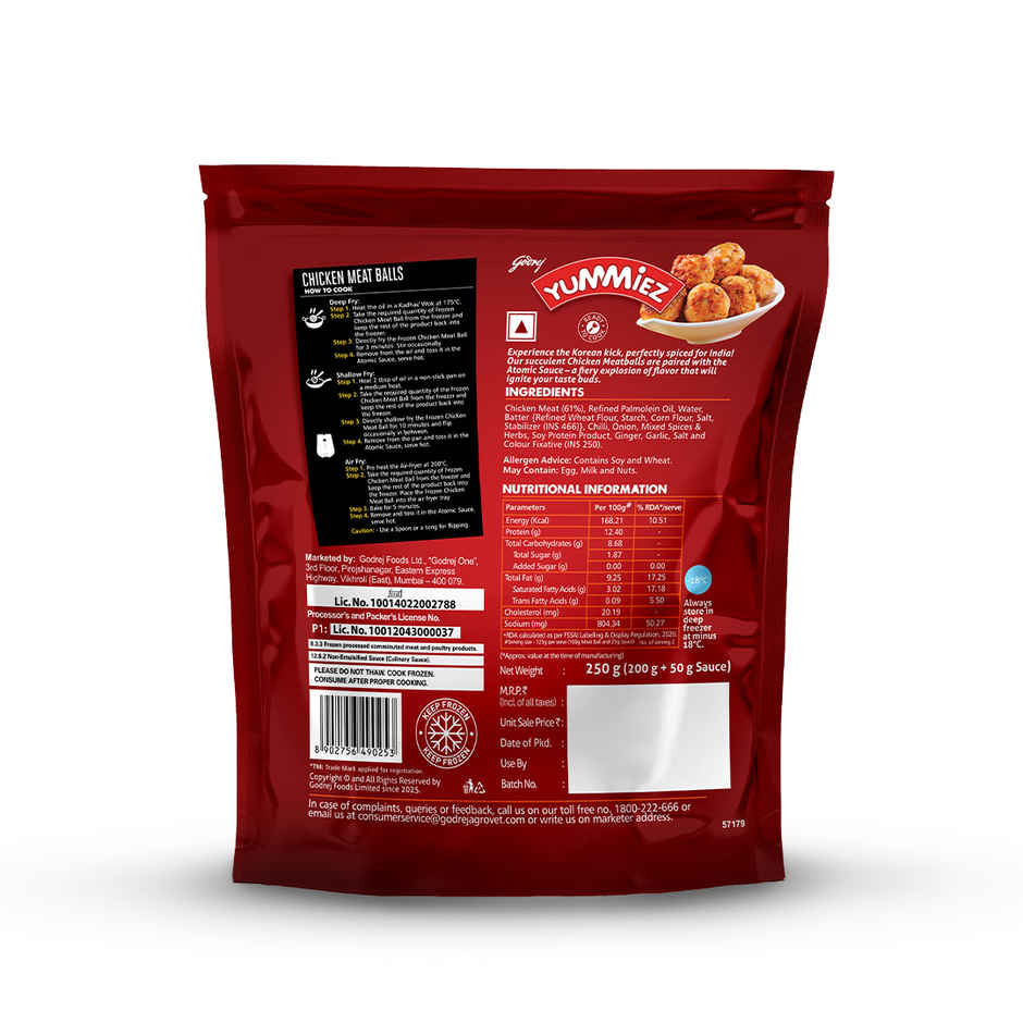 Godrej Yummiez Chicken Meat Balls - Korean Style