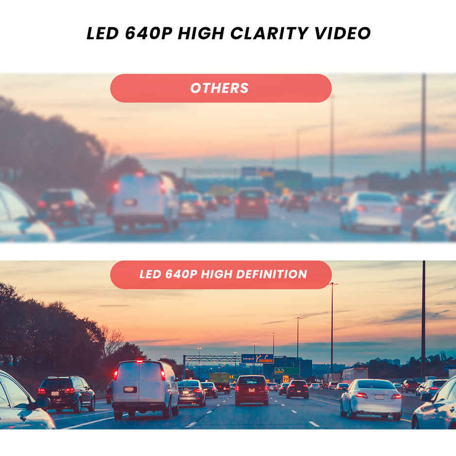 Potauto Rear Led Camera A001 | Waterproof | Night Vision | Metal - Enhanced Vehicle Safety