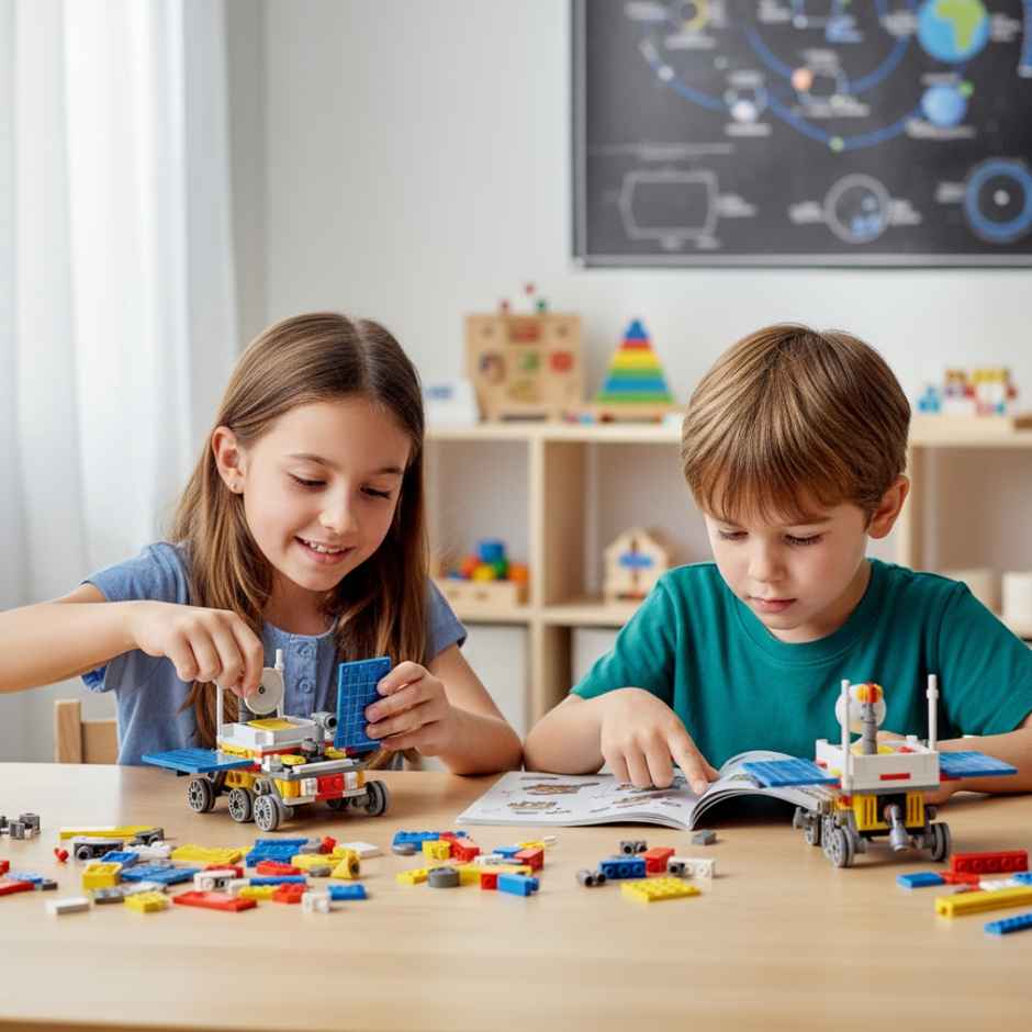 Building Blocks - Space Exploration Satellite | Explorer | Moon Rover