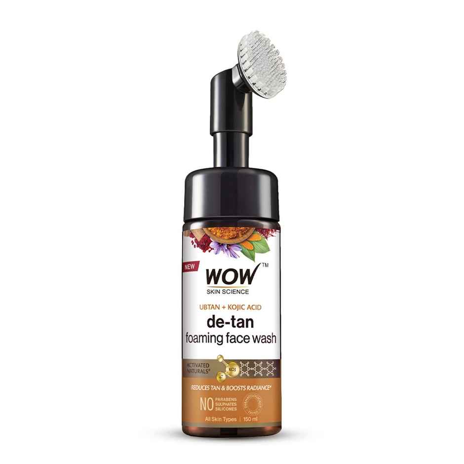 WOW Skin Science Ubtan Foaming Face Wash With Built-In Face Brush For Deep Cleansing - No Parabens Sulphate Silicones & Color